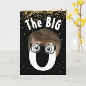 90誕生日マンオンブラック カード (黄色い花)