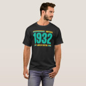 90誕生日ヴィンテージ1932 90誕生日 Tシャツ (正面フル)