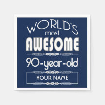 90誕生日世界最高のの素晴らしいダークブルー