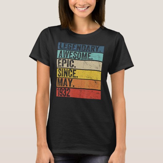90誕生日伝説的素晴らし叙事詩1935月から Tシャツ (正面)