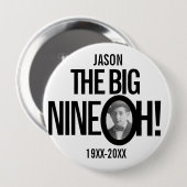90誕生日大9オネーム写真モノ 缶バッジ (正面&裏面)