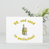 90誕生日完全高齢化 カード (スタンド正面)