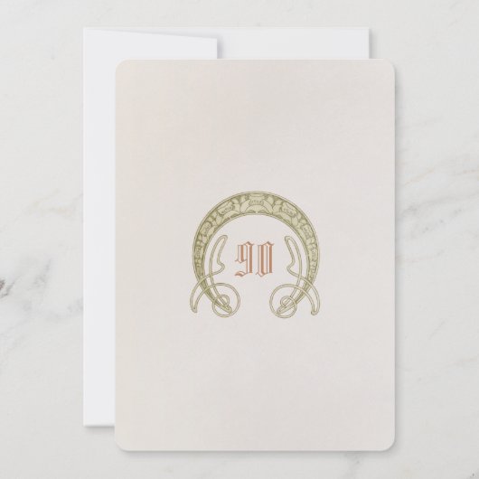 90誕生日招待状アールヌーボーバイミュシャ 招待状 (裏面)