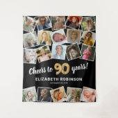90誕生日数々の背景 タペストリー (正面)