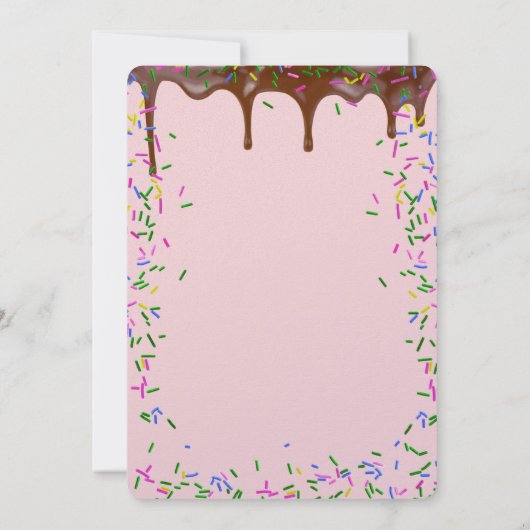 90誕生日用チョコレートアイシング 招待状 (裏面)