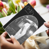 90誕生日男性フォトモノグラムスタイリッシュ誕生日 招待状