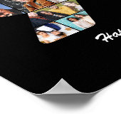 90誕生日番号90フォトコラージギフト ポスター (角)