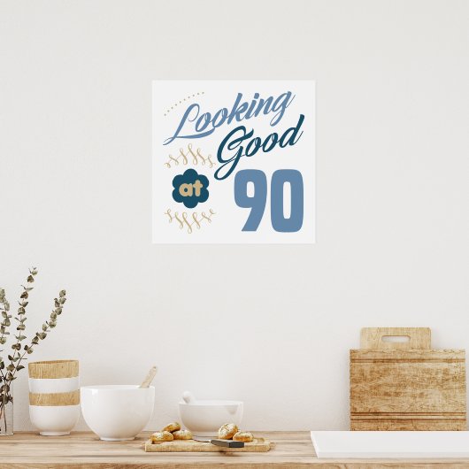 90誕生日良い ポスター (キッチン)