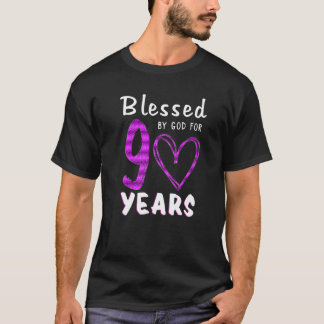 90誕生日賛美神による90歳のヘア Tシャツ