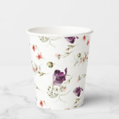 90誕生日野草花フェミニンフローラ 紙コップ (裏面)