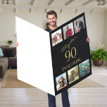 90誕生日金ゴールドスクリプトブラックジャイアントフォト カード<br><div class="desc">この祝90歳の誕生日カードとスタイルで特別な日。高品質の黒と金ゴールドのスクリプトと写真をお気に入りの搭載。このカードは誰かの人生の第90章の始まりを祝う。彼らの顔にスマイルをもたらす確実な特別なカードで彼らがどれだけ意味を知らせなさい。</div>