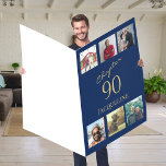 90誕生日金ゴールドスクリプトブルージャイアントフォト カード<br><div class="desc">この祝90歳の誕生日カードとスタイルで特別な日。高品質の青と金ゴールドのスクリプトと写真をお気に入りの搭載。このカードは誰かの人生の第90章の始まりを祝う。彼らの顔にスマイルをもたらす確実な特別なカードで彼らがどれだけ意味を知らせなさい。</div>