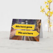 90誕生日黄通りシンボルや象徴名の追加 カード (黄色い花)