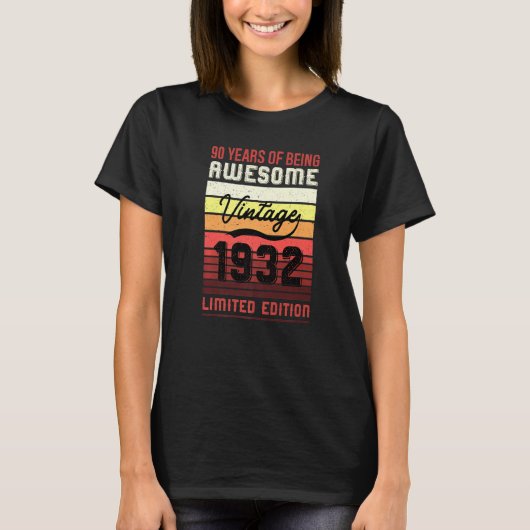 90誕生日1932 90誕生日 Tシャツ (正面)