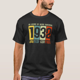 90誕生日90年の素晴らしレトロ Tシャツ