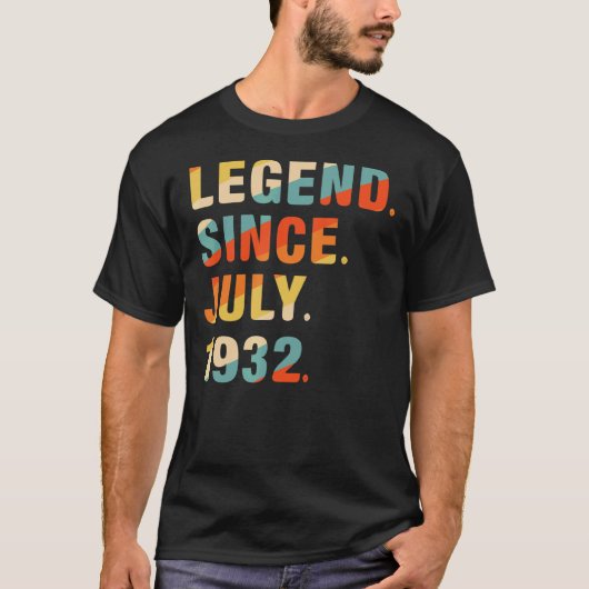 90誕生日90歳の伝説1932年7月以来 Tシャツ (正面)