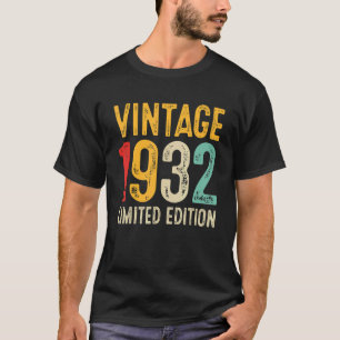 90誕生日90歳ヴィンテージ1932 Tシャツ