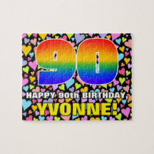 90誕生日—おもしろい、愛するハートシェイプ+「90」