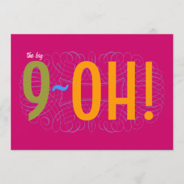 90誕生日 – ビッグ9-OH! 招待状