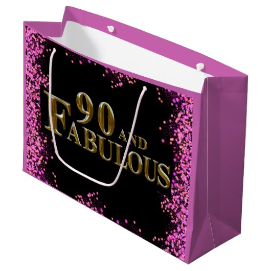 90誕生日 ラージペーパーバッグ (正面アングル)