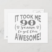 90誕生日 素晴らし ポストカード (正面/裏面)