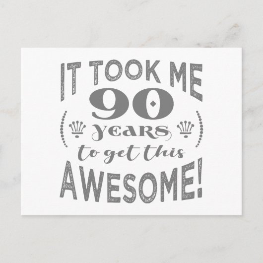 90誕生日 素晴らし ポストカード (正面)