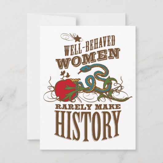 90誕生日-野生の女性が歴史を作る 招待状 (正面)