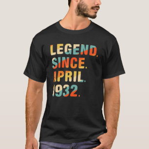 90誕生日、1932年4月以来90歳の伝説 Tシャツ