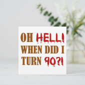 90誕生日Gagギフト カード (スタンド正面)