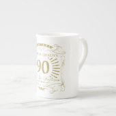 90誕生日Gagギフト ボーンチャイナマグカップ (正面右)
