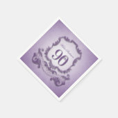 90誕生祝いヴィンテージ枠 スタンダードカクテルナプキン (角)