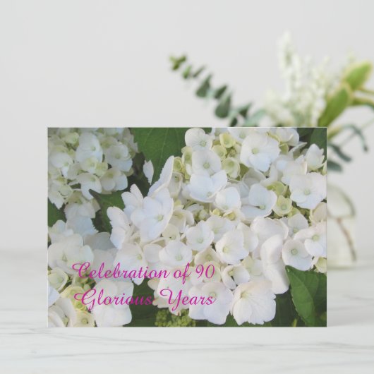 90誕生祝い 招待状 (スタンド正面)