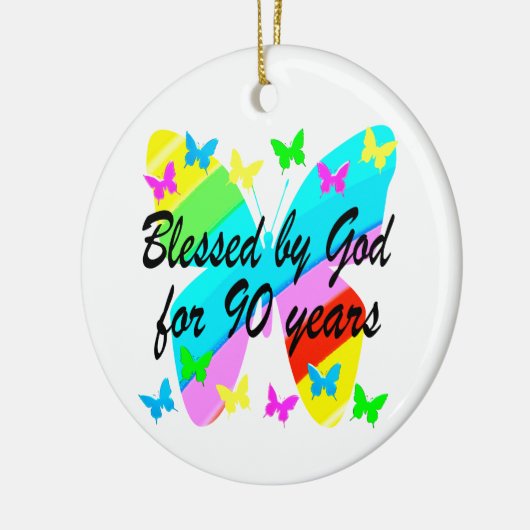 90賛美年間の神による セラミックオーナメント (左)