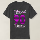 90賛美歳90誕生日ギフトの神による Tシャツ (デザイン正面)