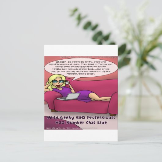 900ナンバーオタク系のSEOガールズゴーン ポストカード (スタンド正面)