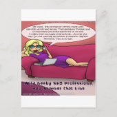 900ナンバーオタク系のSEOガールズゴーン ポストカード (正面)