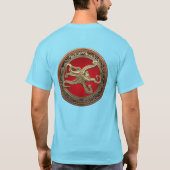 【900年】聖金ゴールドタコの防御姿勢 Tシャツ (裏面)