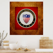 [900]副次官軍部支部記章[3D] ポスター (キッチン)