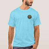 [900]古代ケルトの神聖な金ゴールドノットクロス Tシャツ (正面)