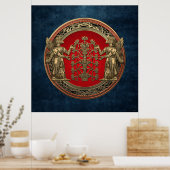 [900]生命の木と二つの金ゴールドニンシュタ ポスター (キッチン)