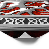 [900]聖なる銀のサソリを黒に ポスター (角)