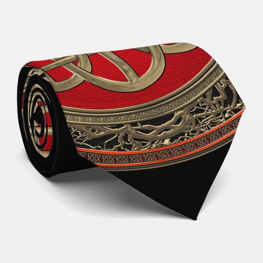[900]聖ケルト金ゴールドノットクロス ネクタイ (ロール)