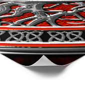 [900] Vegviser -バイキングシルバー魔法Runic Compass ポスター (角)