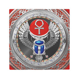 [901]聖銀エジプト翼スカラブ&アンク メタルプリント