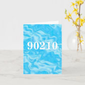 90210の郵便番号notecard カード (黄色い花)