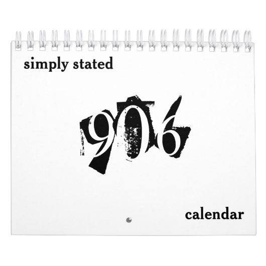 906簡体字暦 カレンダー (カバー)