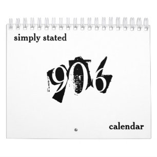 906簡体字暦 カレンダー