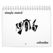 906簡体字暦 カレンダー (カバー)