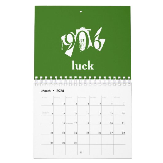 906簡体字暦 カレンダー (3月 2026)