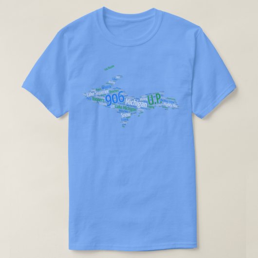 906, Lake Superior, Upper Peninsula of Michigan  Tシャツ (デザイン正面)
